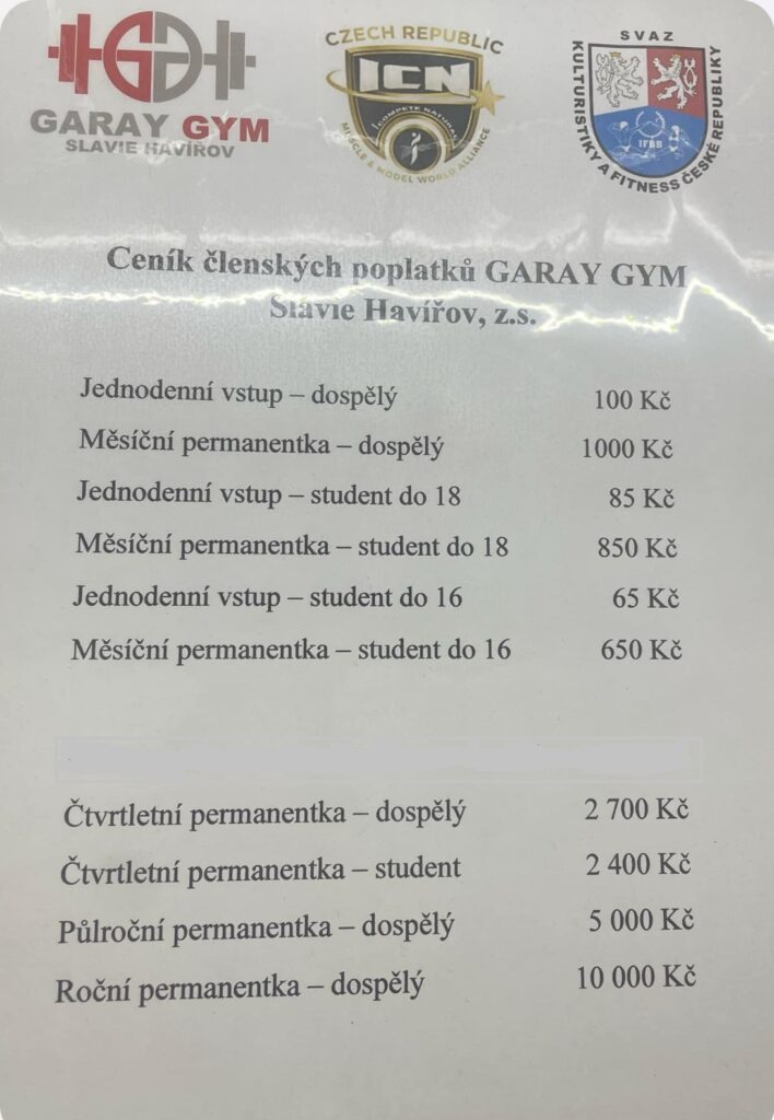 Ceník služeb 2025-2